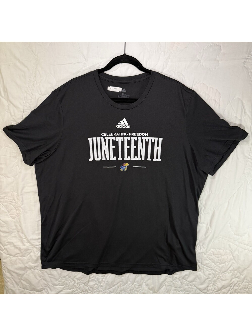 Kansas Jayhawks Juneteenth adidas Athletic Shirt NCAA Player Issued 3XL